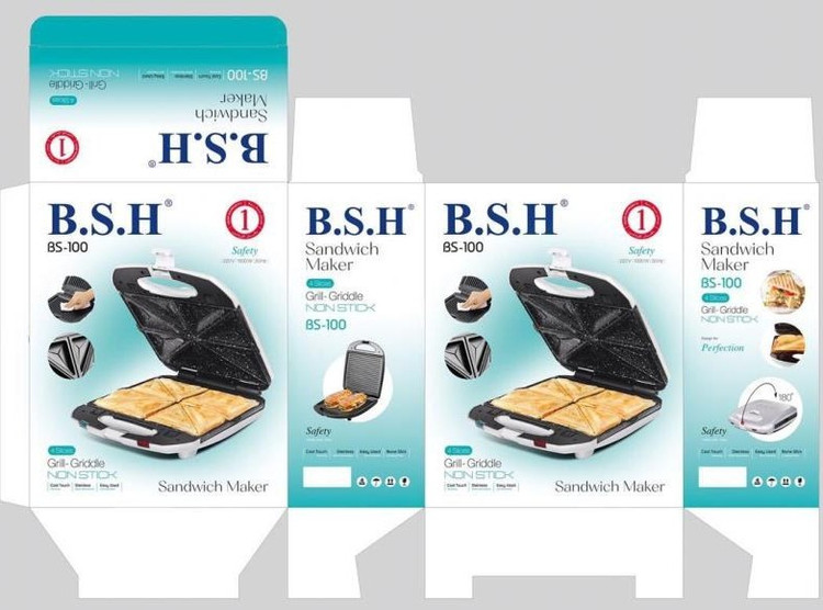 ساندویچ ساز BSH بی اس اچ مدل BS-100