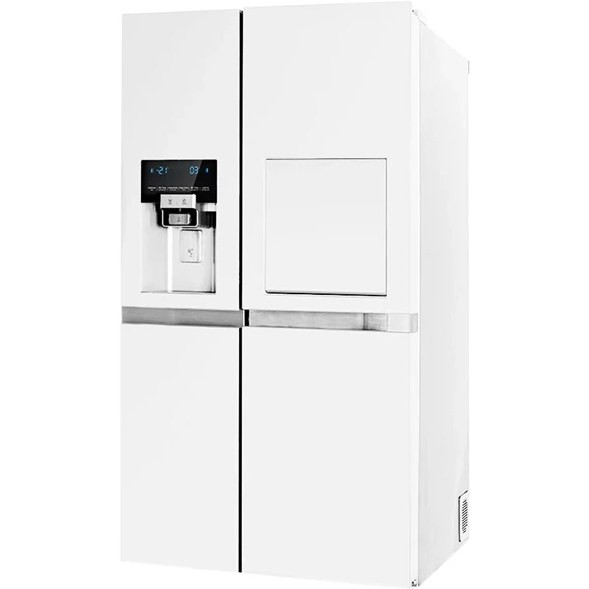 یخچال فریزر ساید بای ساید دوو مدل SXi20-31W ظرفیت ۳۵ فوت هوشمند با بار خانگی و یخساز اتوماتیک