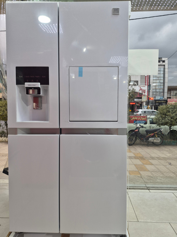 یخچال فریزر ساید بای ساید دوو مدل SXi20-31W ظرفیت ۳۵ فوت هوشمند با بار خانگی و یخساز اتوماتیک